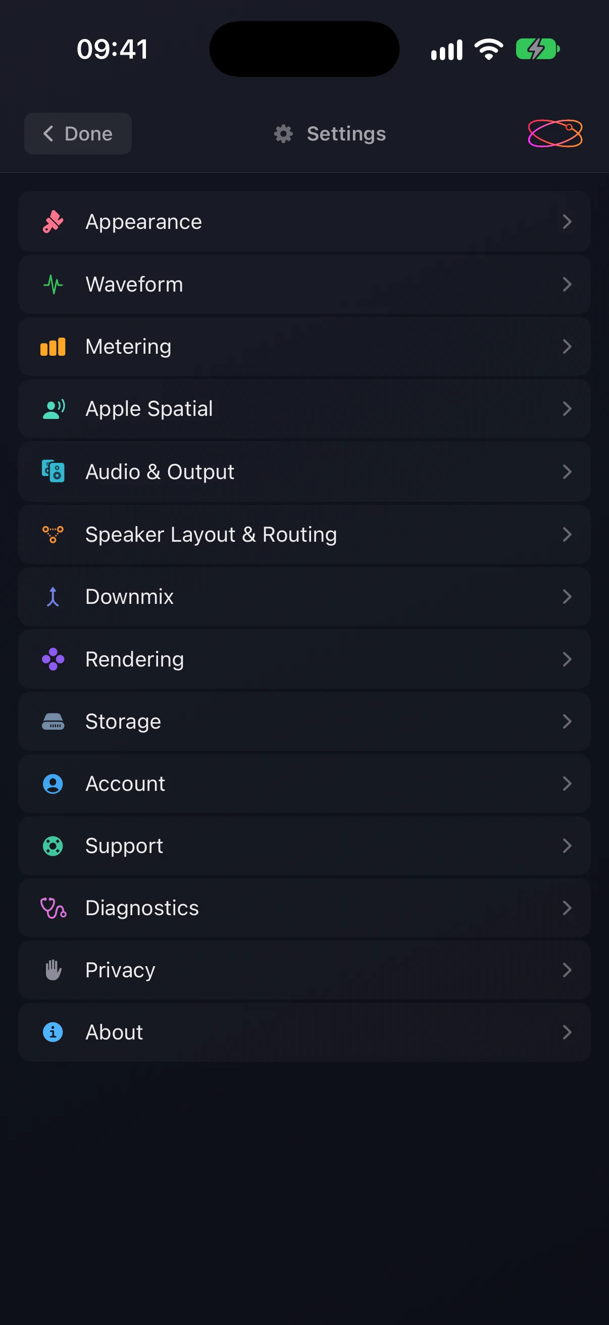 The Settings list on iPhone, from Appearance to About